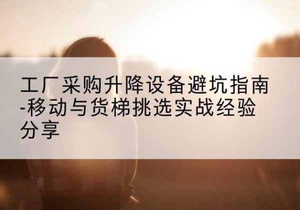 文安移动式升降机怎么选-工厂采购升降设备避坑指南-移动与货梯挑选实战经验分享